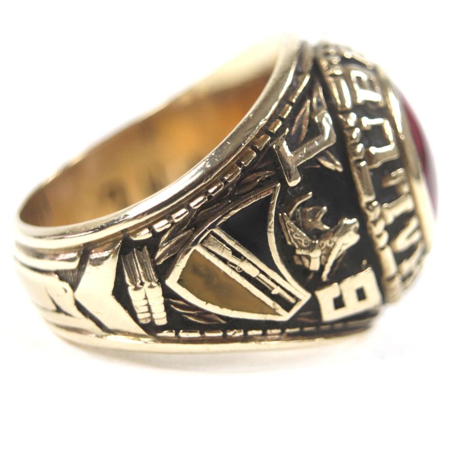 美品▽ZALES ヴィンテージ LUB BOCK HIGH 1974 10K カラーストーン