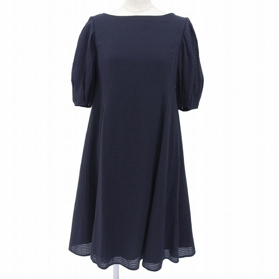 美品】FOXEY ジップアップ フレアワンピース 美シルエット 黒 38 M