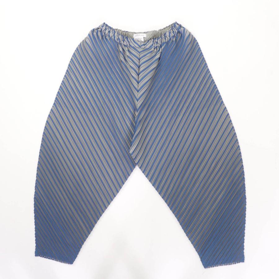 PLEATS PLEASE プリーツプリーズ 日本製 斜めプリーツ ワイドパンツ