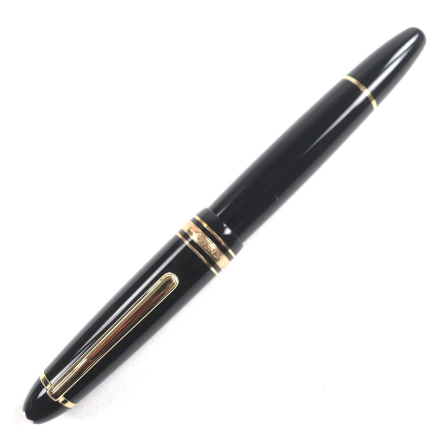 新品未使用のマイスターシュテュック#146 万年筆（F）14K 保証書、ケース付 MONTBLANC（モンブラン） 極美品▽MONTBLANC マイスターシュテュック