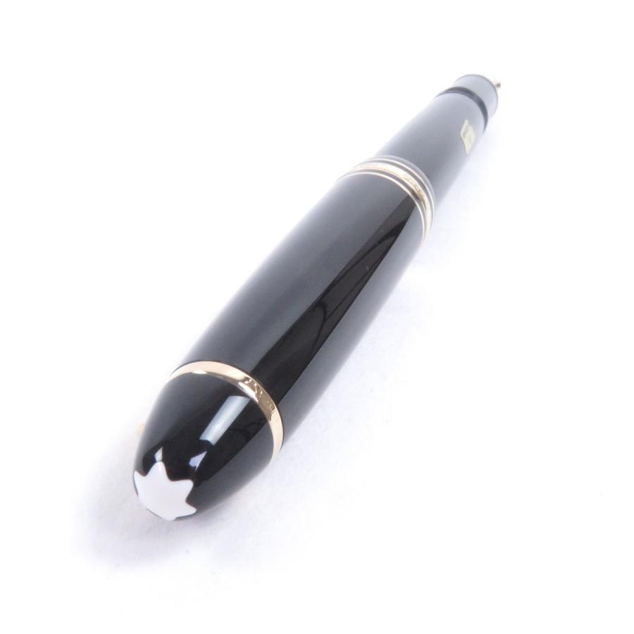 極美品□MONTBLANC モンブラン マイスターシュテュック No146 ペン先14K Mニブ キャップ式 万年筆 ブラック ゴールド 箱・ケース付き ドイツ製 メンズ MONTBLANC（モンブラン） 極美品□MONTBLANC マイスターシュテュック