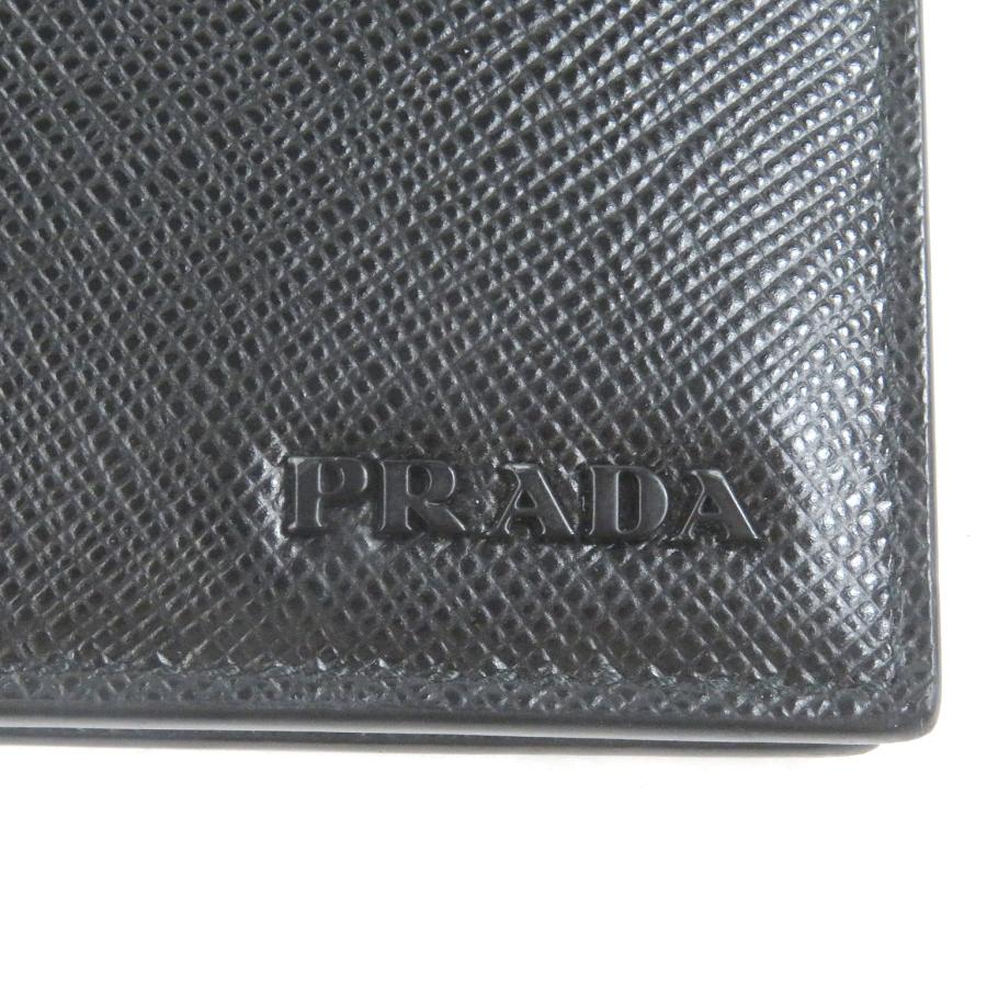 PRADA（プラダ） 極美品□PRADA 2MO004 ロゴプレート サフィアーノ