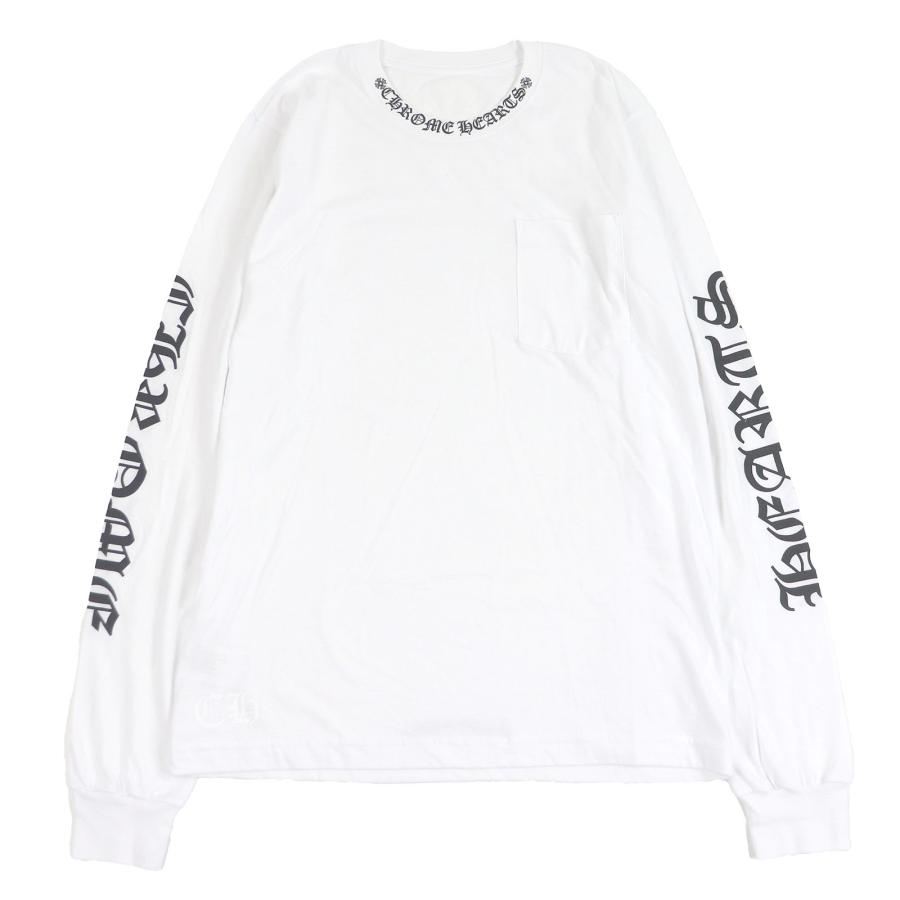 クロムハーツ ネックロゴ アームプリント ロングスリーブ ロングTシャツ M CHROME HEARTS クロムハーツ Neck Logo ネックロゴ アーム