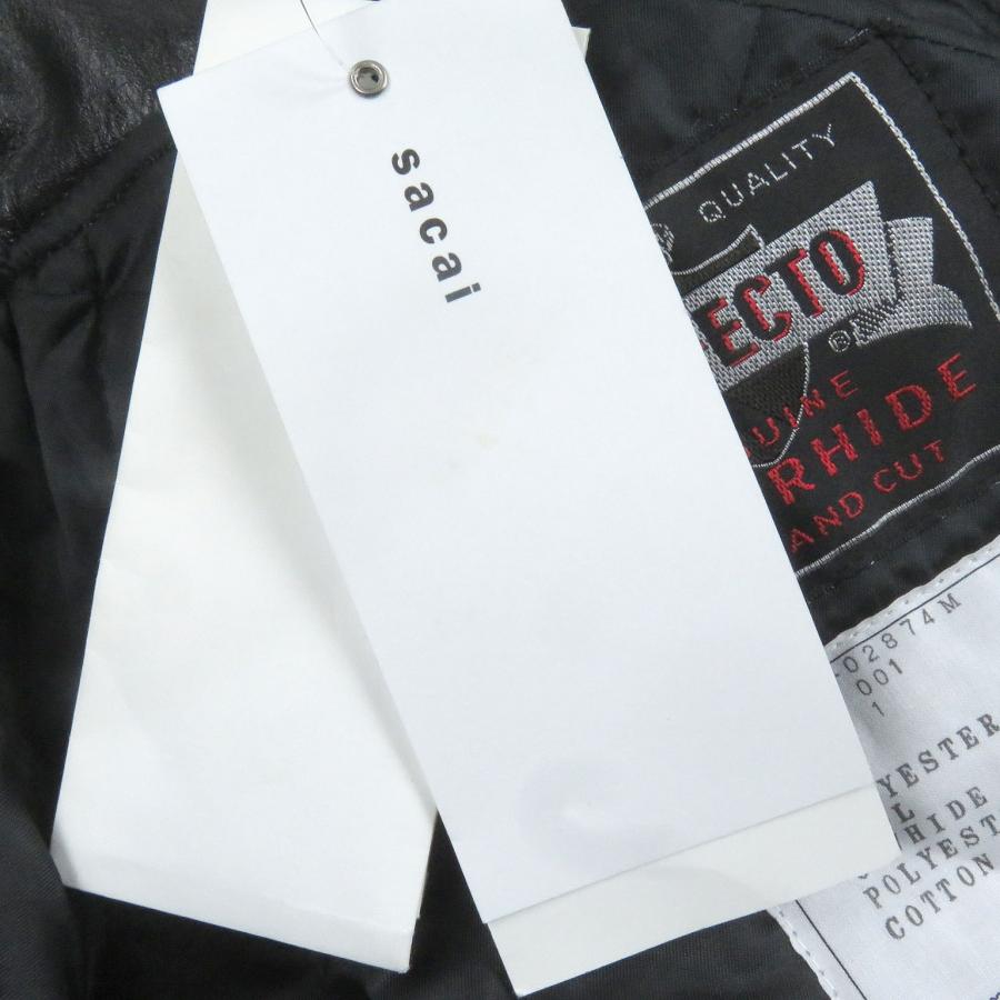 未使用品□Sacai Schott サカイ ショット 22AW 22-02874M Leather