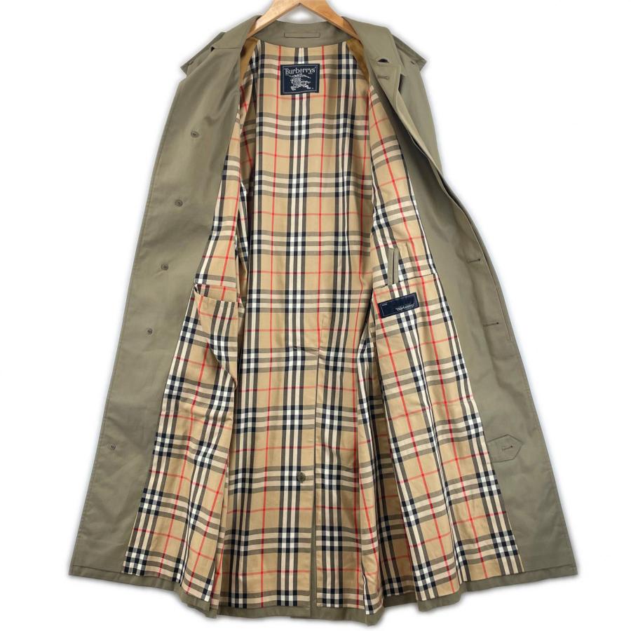 極美品△Burberrys バーバリー ヴィンテージ 裏地ノバチェック 比翼
