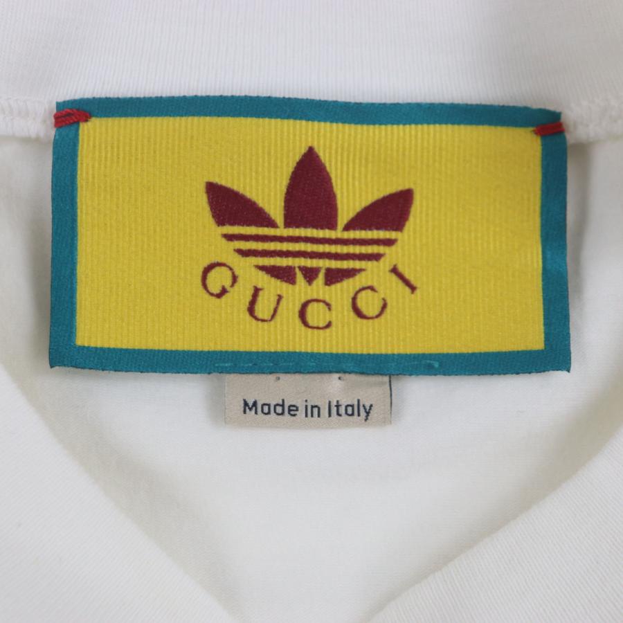 極美品▽GUCCI adidas グッチ アディダス 692114 ウェブライン ロゴ