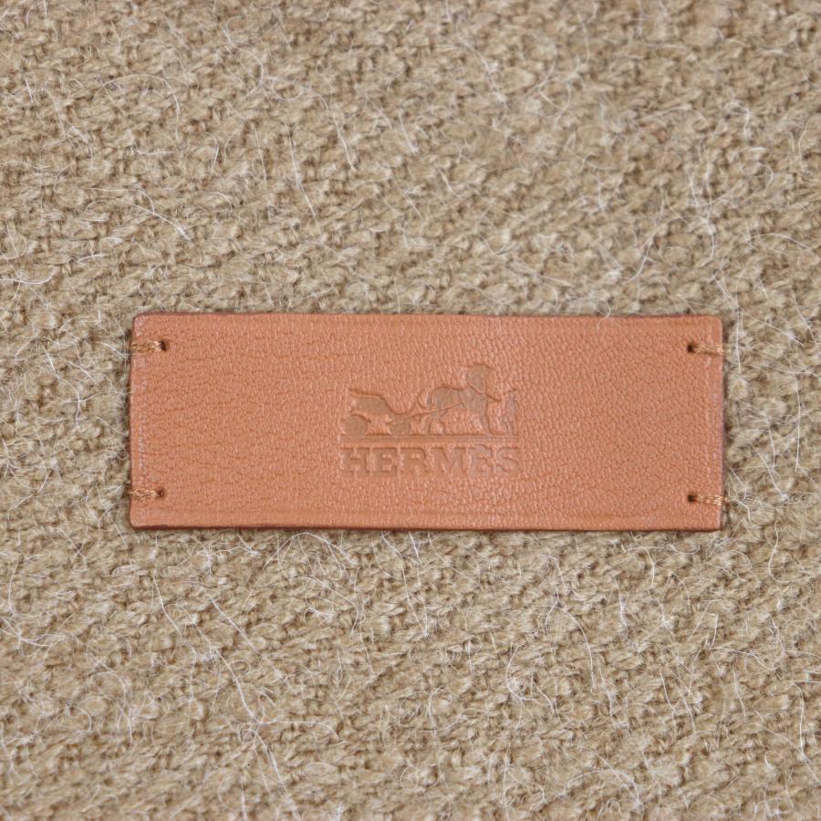 HERMES（エルメス） 美品▽エルメス キャメル カシミヤ ゴートスキン