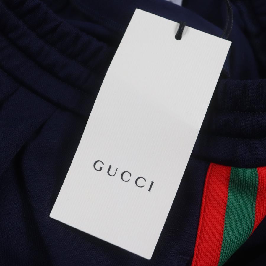 未使用品▼GUCCI グッチ 544191 ウェブライン シェリーライン バルーン テクニカルジャージー パンツ ネイビー XS イタリア製 正規品 メンズ GUCCI（グッチ） 未使用品▽GUCCI 544191 ウェブライン シェリーライン