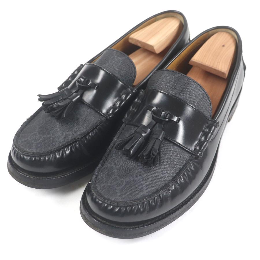 GUCCI（グッチ） 良品□GUCCI 673817 レザー GGスプリーム タッセル