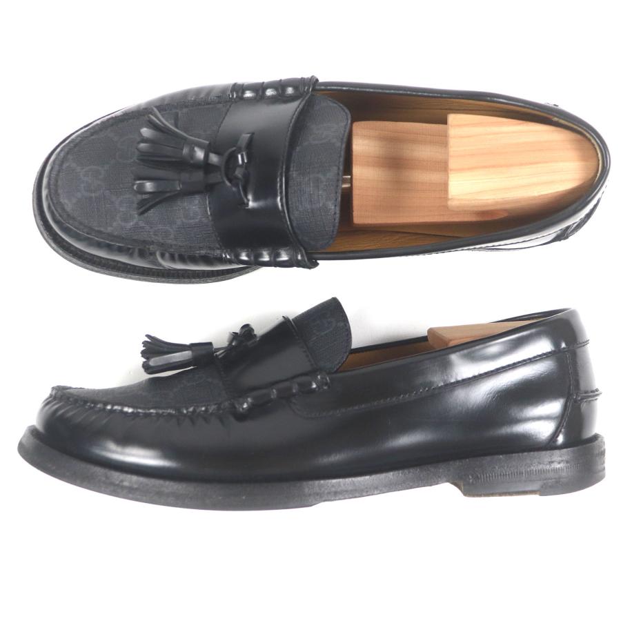 GUCCI（グッチ） 良品□GUCCI 673817 レザー GGスプリーム タッセル