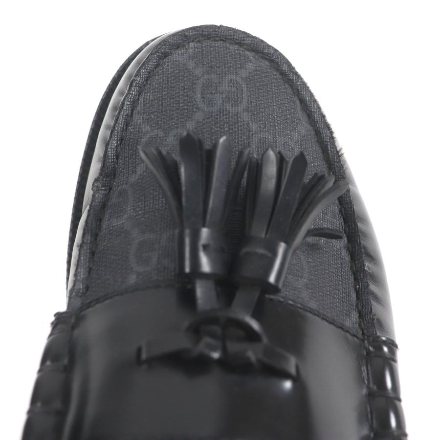 GUCCI（グッチ） 良品□GUCCI 673817 レザー GGスプリーム タッセル