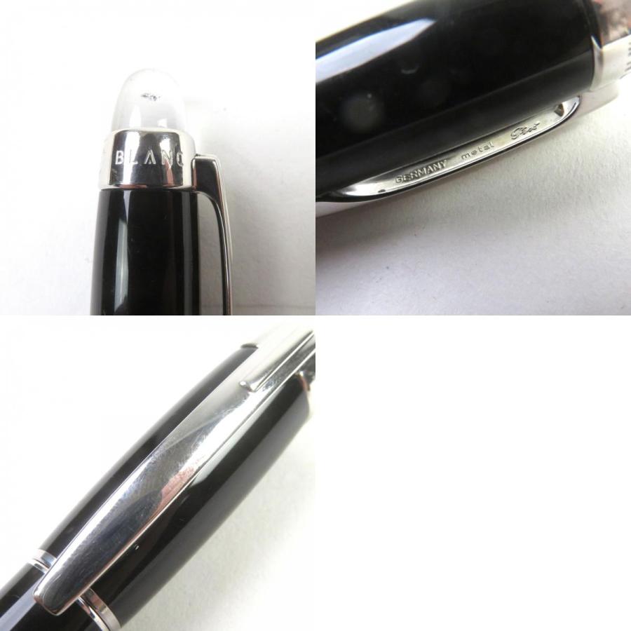 良品○MONTBLANC モンブラン スターウォーカー 18K 100周年記念 1Pダイヤモンド ロゴ刻印 ホワイトスター 万年筆 ブラック シルバー ドイツ製 MONTBLANC（モンブラン） 良品○MONTBLANC スターウォーカー 18K 100