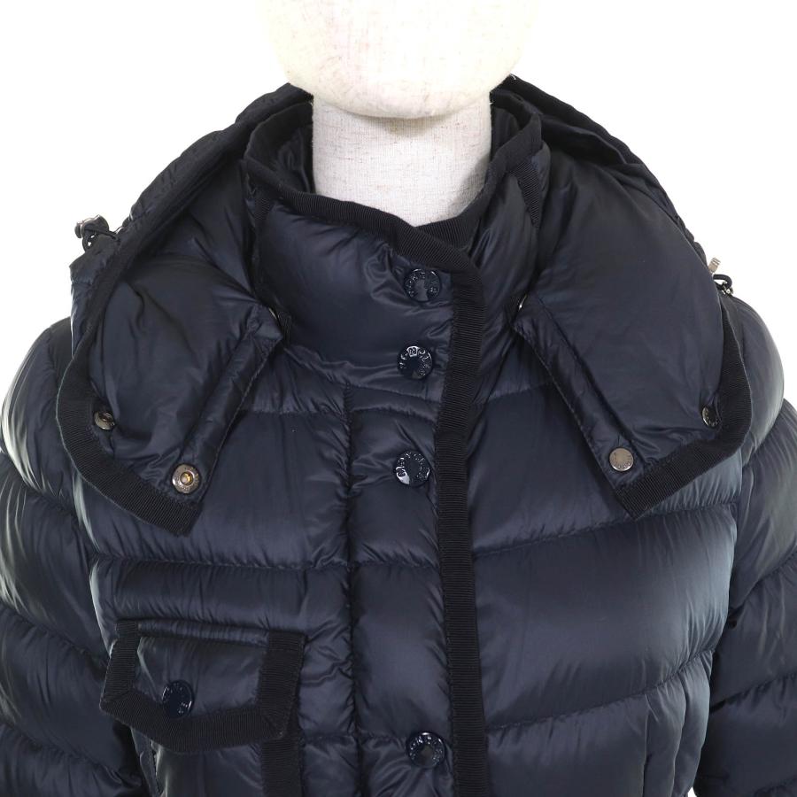 美品★モンクレール・HERMINEワッペン フード付 ダウンコート(00) 美品☆モンクレール・HERMINEワッペン フード付 ダウンコート(00