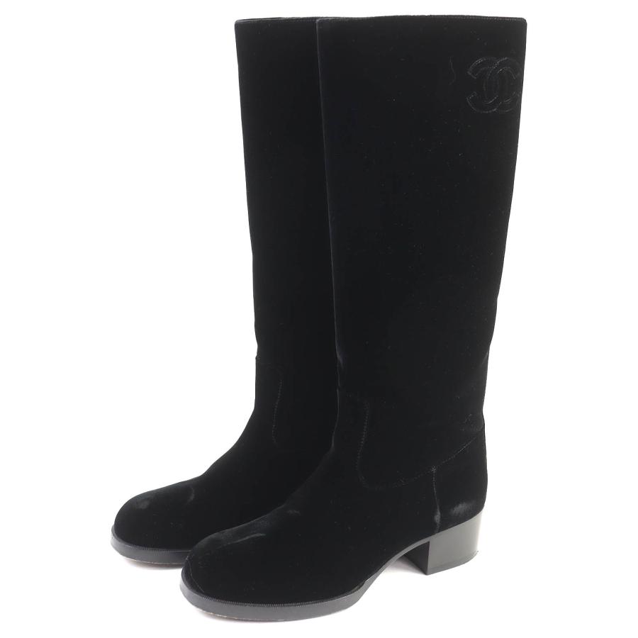 CHANEL（シャネル） 極美品△CHANEL 21A G37985 ココマーク ベロア