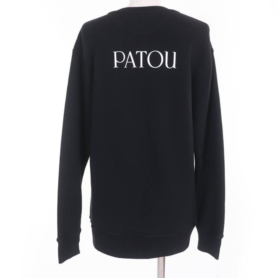 極美品☆PATOU パトゥ 21PA1-JE018-95 コットン100％ バックロゴ 長袖 スウェット ブラック M 正規品 レディース_2