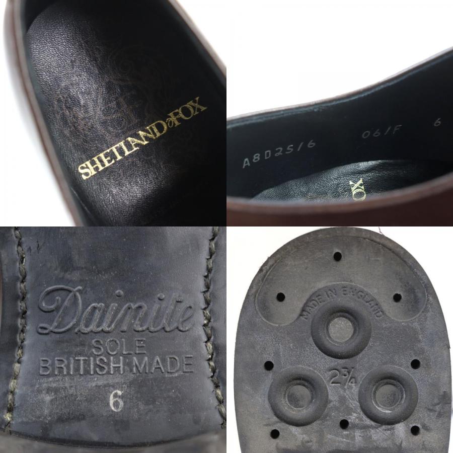 美品○SHETLANDFOX シェットランドフォックス キャップトゥ 内羽根式