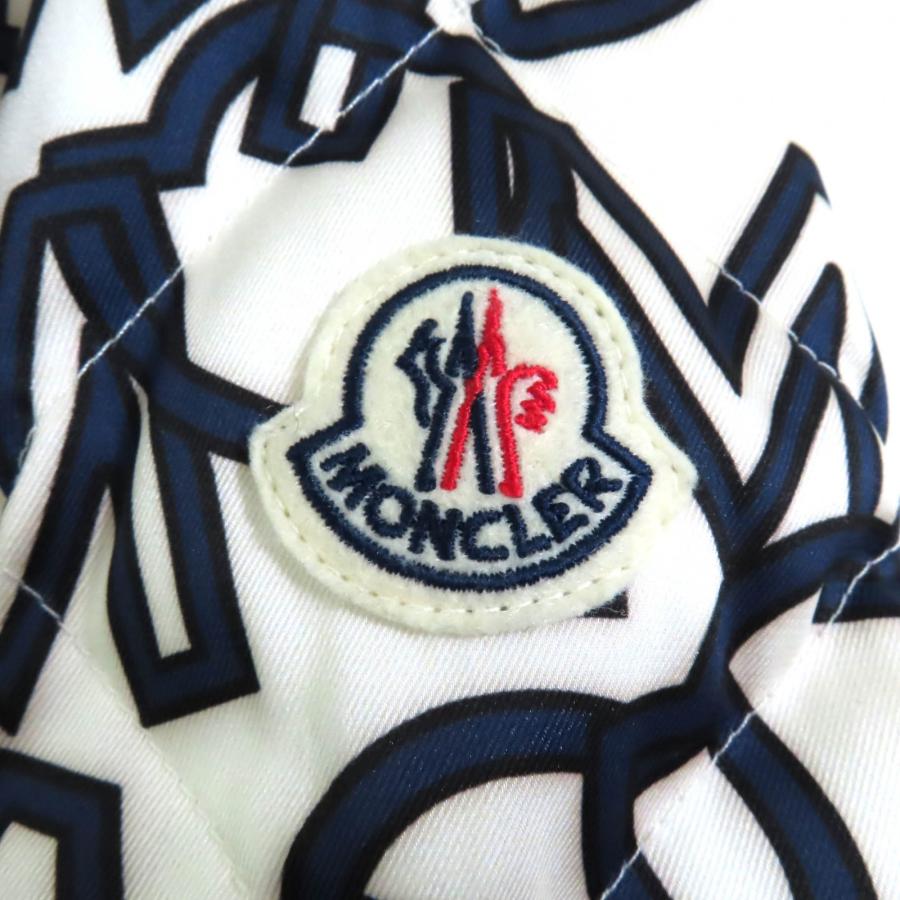 【美品】MONCLER 刺繍ロゴ ナイロンジャケット　L MONCLER（モンクレール） 極美品☆MONCLER AIN ロゴ総柄 ロゴワッペン