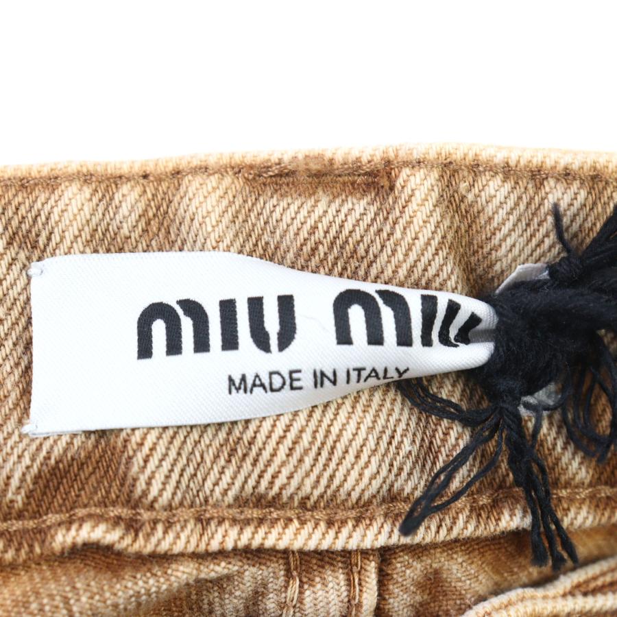 未使用品○MIUMIU ミュウミュウ 2022年製 GWP467 バックロゴ刺繍