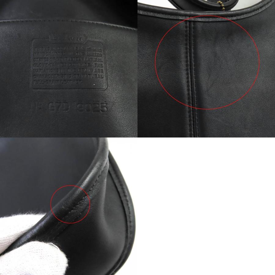 美品★COACH オールド コーチ 9025 Ergo エルゴ 希少 チャーム付 グローブレザー ショルダーバッグ 鞄 ブラック レディース COACH（コーチ） 美品☆COACH オールド 9025 Ergo エルゴ 希少