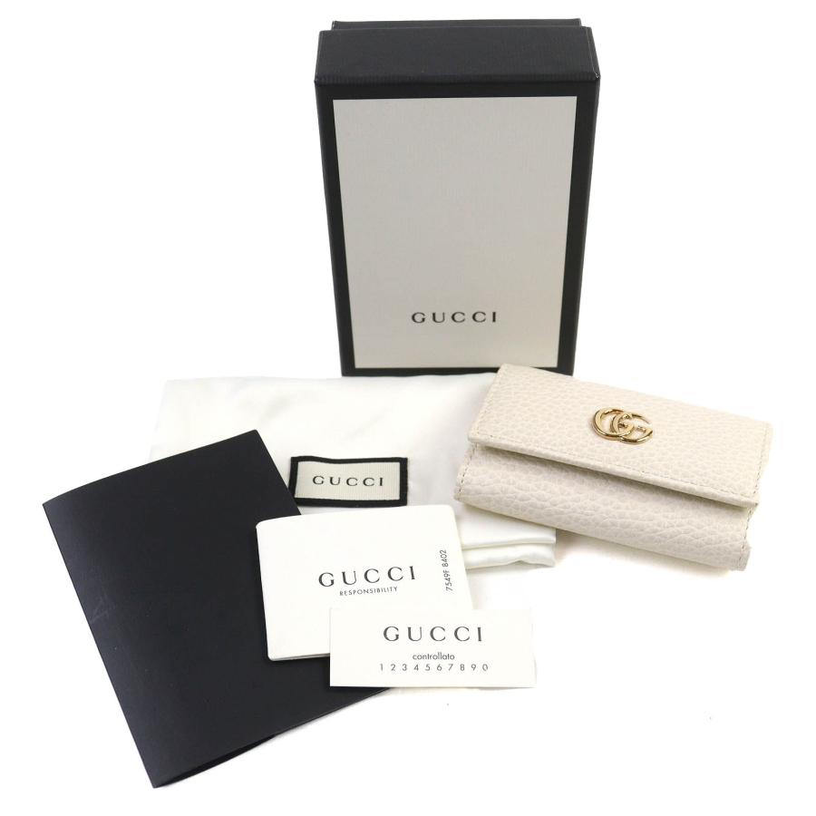 GUCCI（グッチ） 極美品△GUCCI 456118 ダブルG 6連キーフック レザー