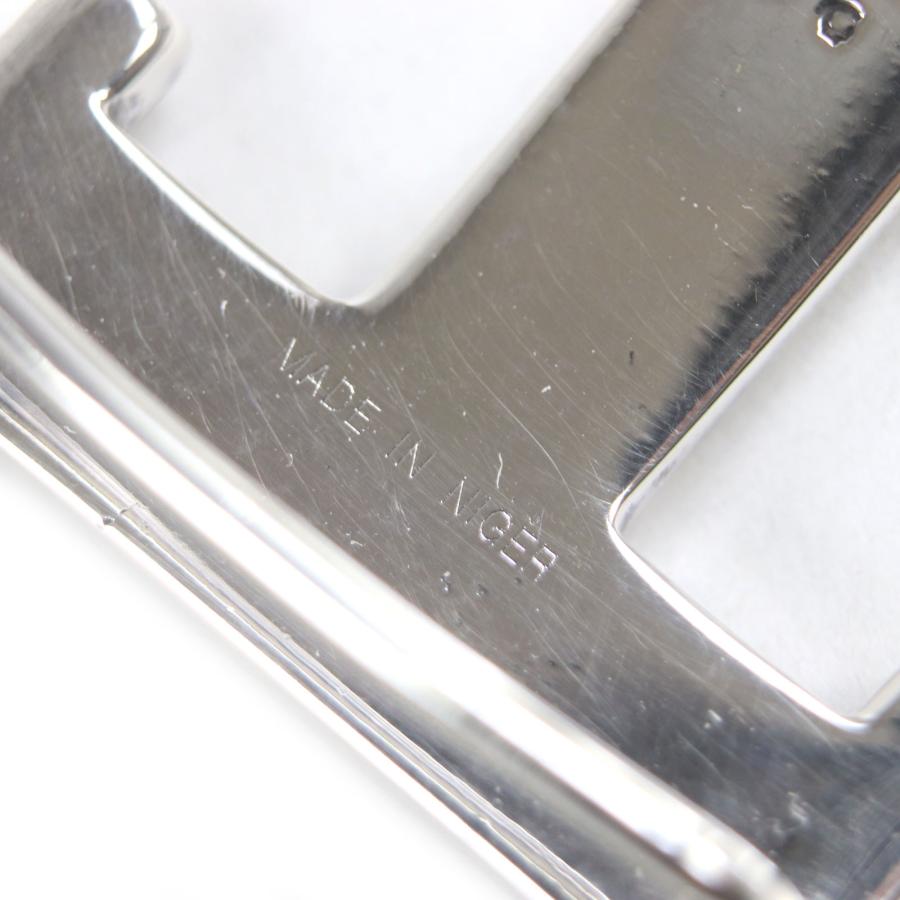 美品▼HERMES エルメス トゥアレグ AG925 手彫り彫刻デザイン ヘアライン Hロゴ ベルトバックル シルバー 重量51.2g メンズ レディース HERMES（エルメス） 美品▽HERMES トゥアレグ AG925 手彫り彫刻