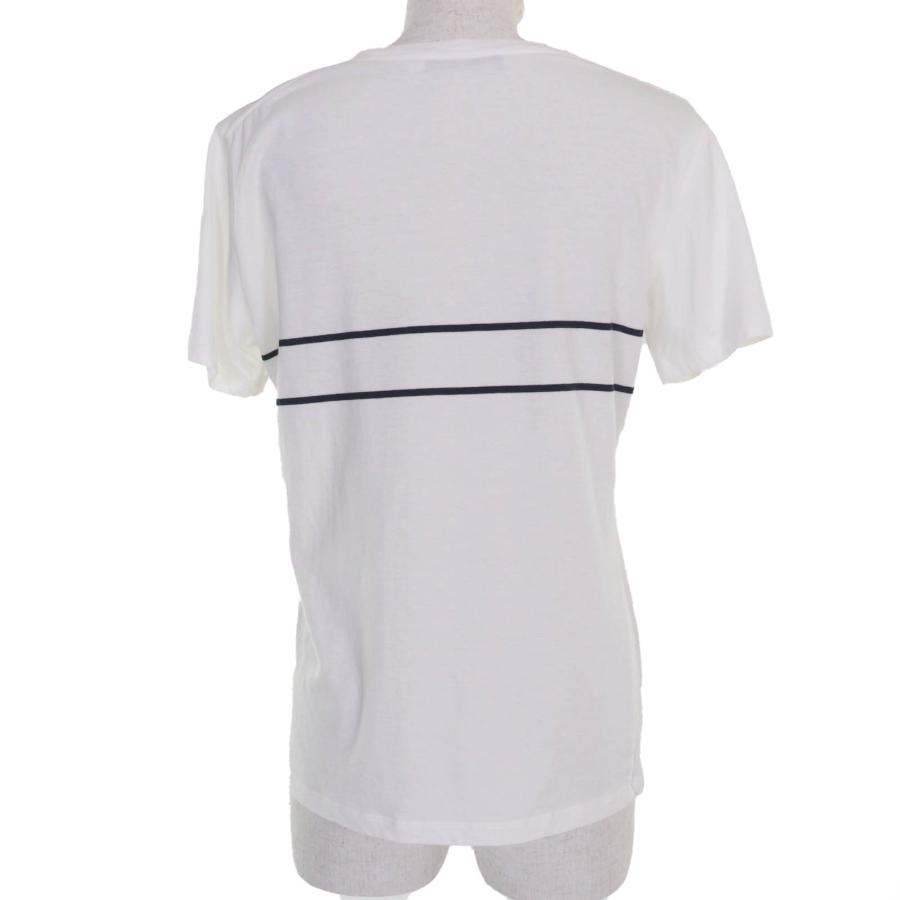 美品☆Christian Dior クリスチャンディオール 323T06A4414 ロゴ エンブロイダリー 半袖Ｔシャツ ホワイト M 伊製 正規品 レディースの画像