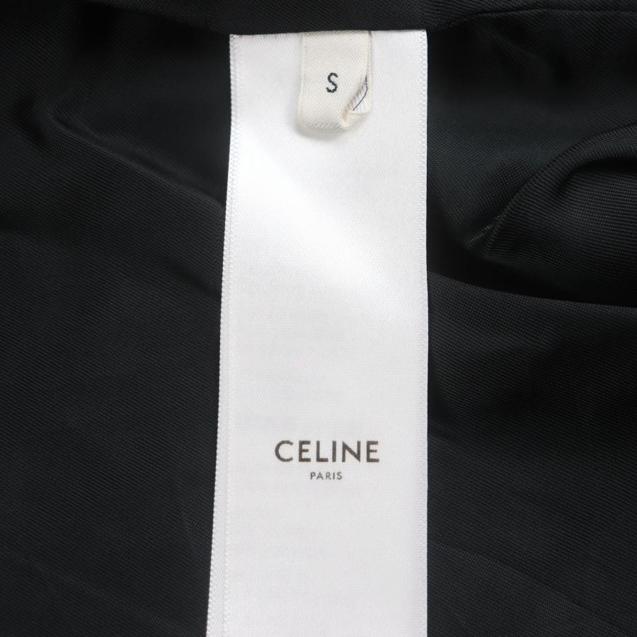 極美品▼CELINE セリーヌ 23SS 2Y74A366 モノグラム トリオンフ チャーム ロゴ刺繍 ZIPUP トラックスーツジャケット ブラウン S 正規品の画像