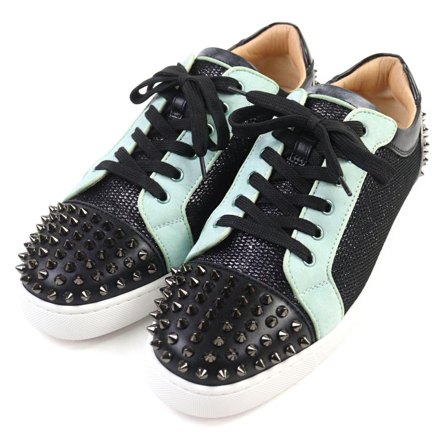 美品】ChristianLouboutin スパイクスタッズ レザースニーカー 【公式