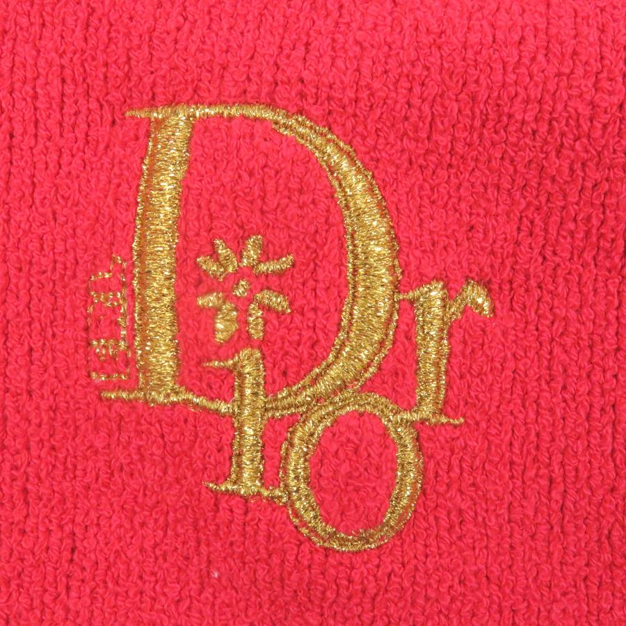 極美品□DIOR ERL ディオール オム イーアールエル 23SS 313M831AT498 ウサギ 半袖ニットポロシャツ レッド XS イタリア製 正規品 メンズ_4