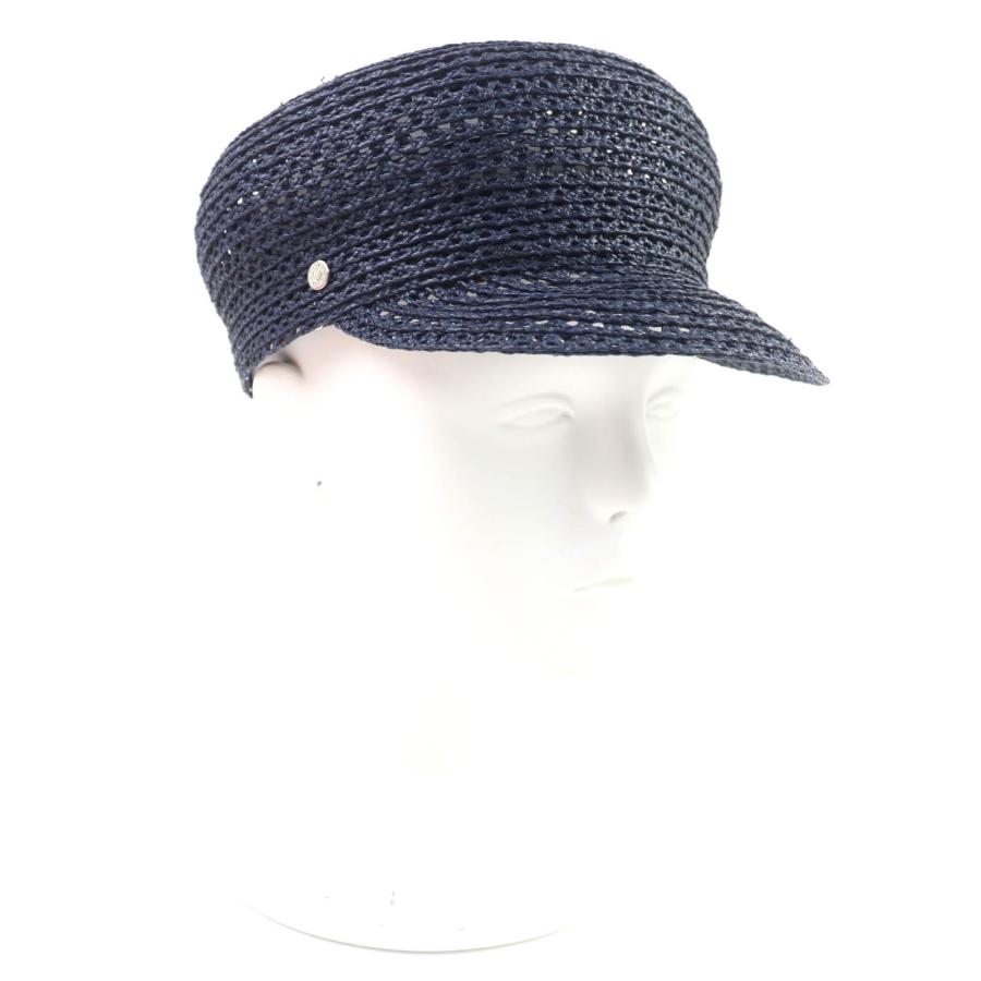 極美品★HERMES エルメス 2023年製 ガラテ ラフィア100％ シルバー金具 セリエ金具付 帽子 キャスケット ネイビー 59 箱・袋付　正規品 HERMES（エルメス） 極美品☆HERMES 2023年製 ガラテ ラフィア100