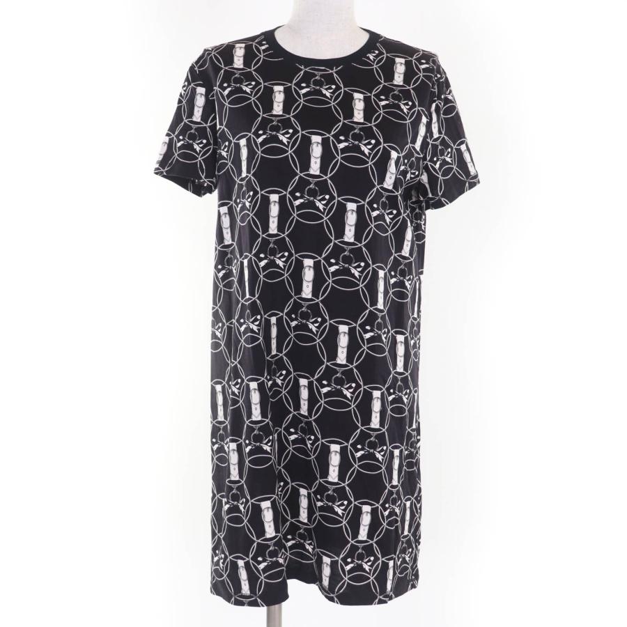 極美品☆HERMES エルメス 2H4508DB La Promenade du Matin 朝の散歩 コットン ワンピース ブラック 38 フランス製 正規品 レディース HERMES（エルメス） 極美品☆HERMES 2H4508DB La Promenade du Matin