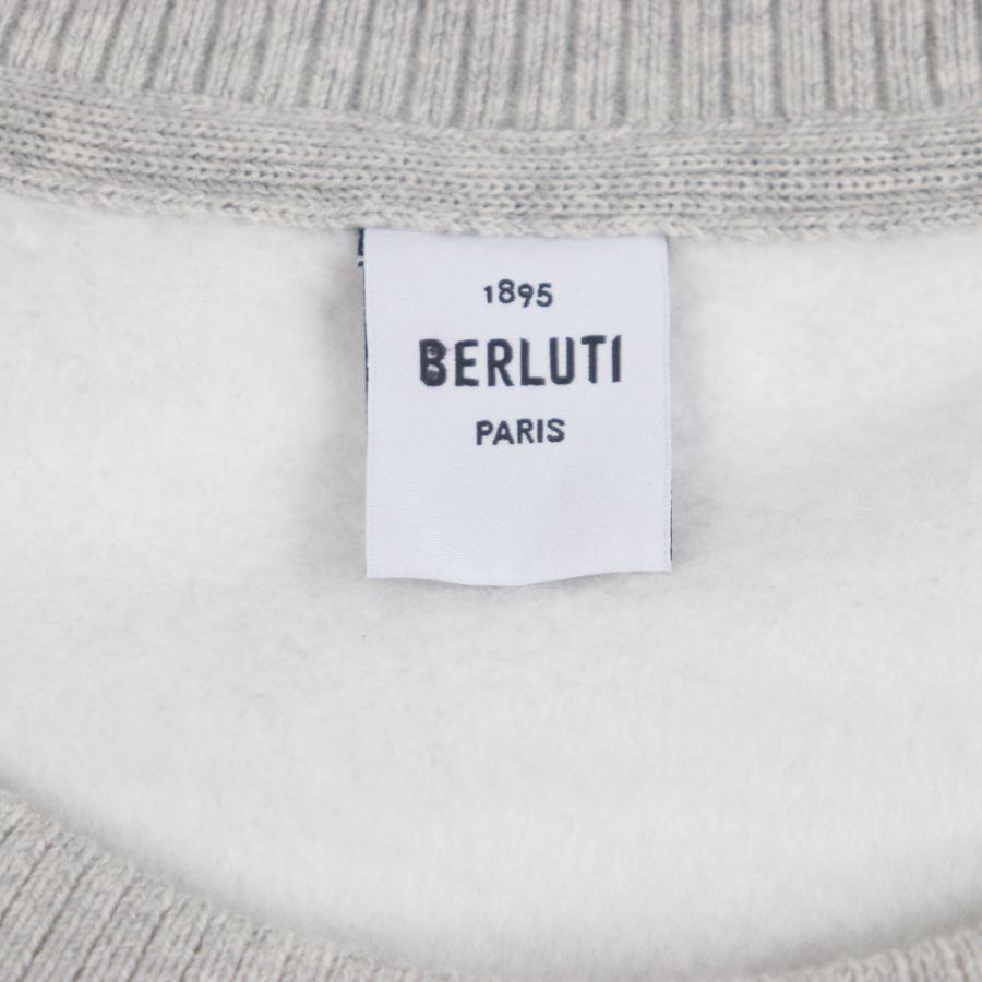 極美品▽BERLUTI ベルルッティ R25JRL82JBAW シルク混 カレッジロゴ