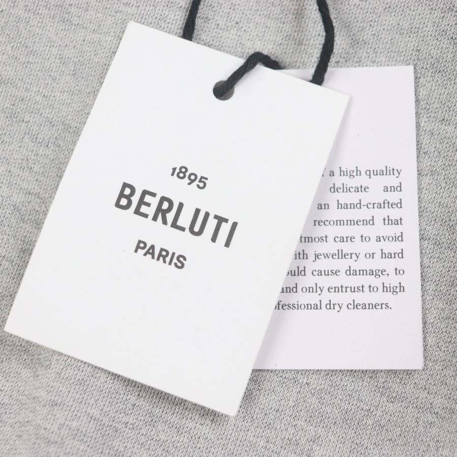 極美品▽BERLUTI ベルルッティ R25JRL82JBAW シルク混 カレッジロゴ