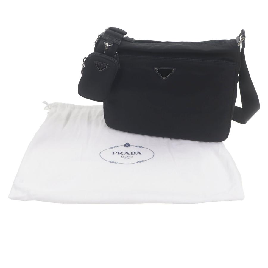PRADA（プラダ） 極美品▽PRADA 1BC421 ナイロン サフィアーノレザー
