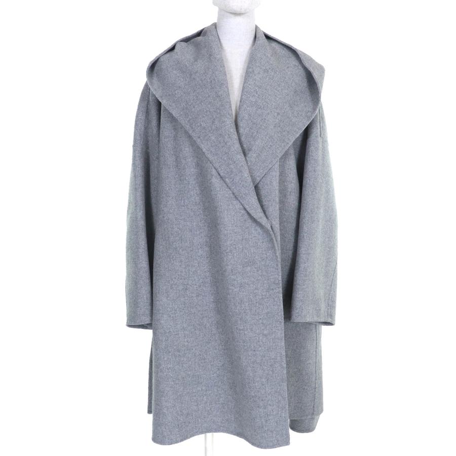 ebure スーパー120s ウールコート　グレー　36 ebure スーパー120s ウールコート グレー 36
