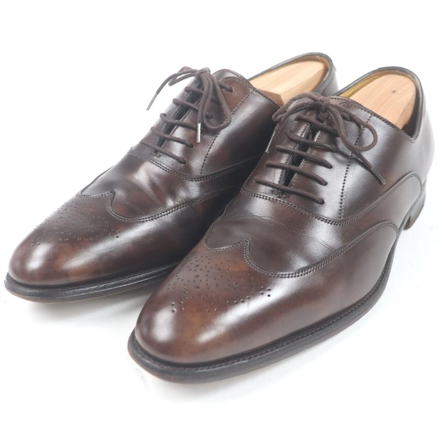 HERMES JOHN LOBB エルメス ジョンロブ 良品□HERMES JOHN LOBB エルメス ジョンロブ レザー ウィングチップ