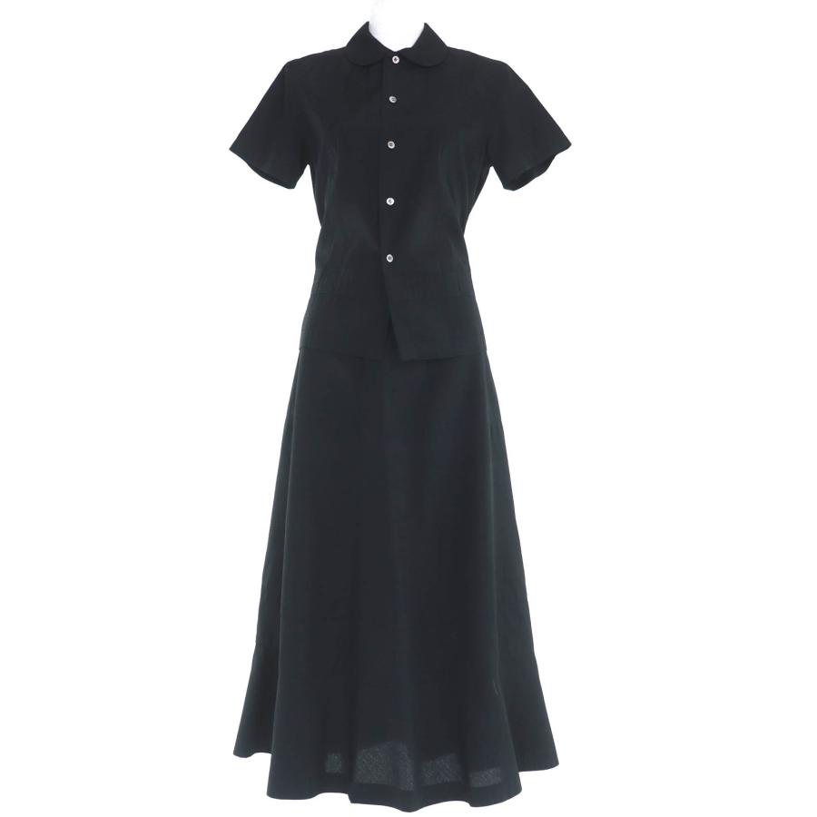 美品◇tricot COMME des GARCONS トリココムデギャルソン 丸襟 ベルト 