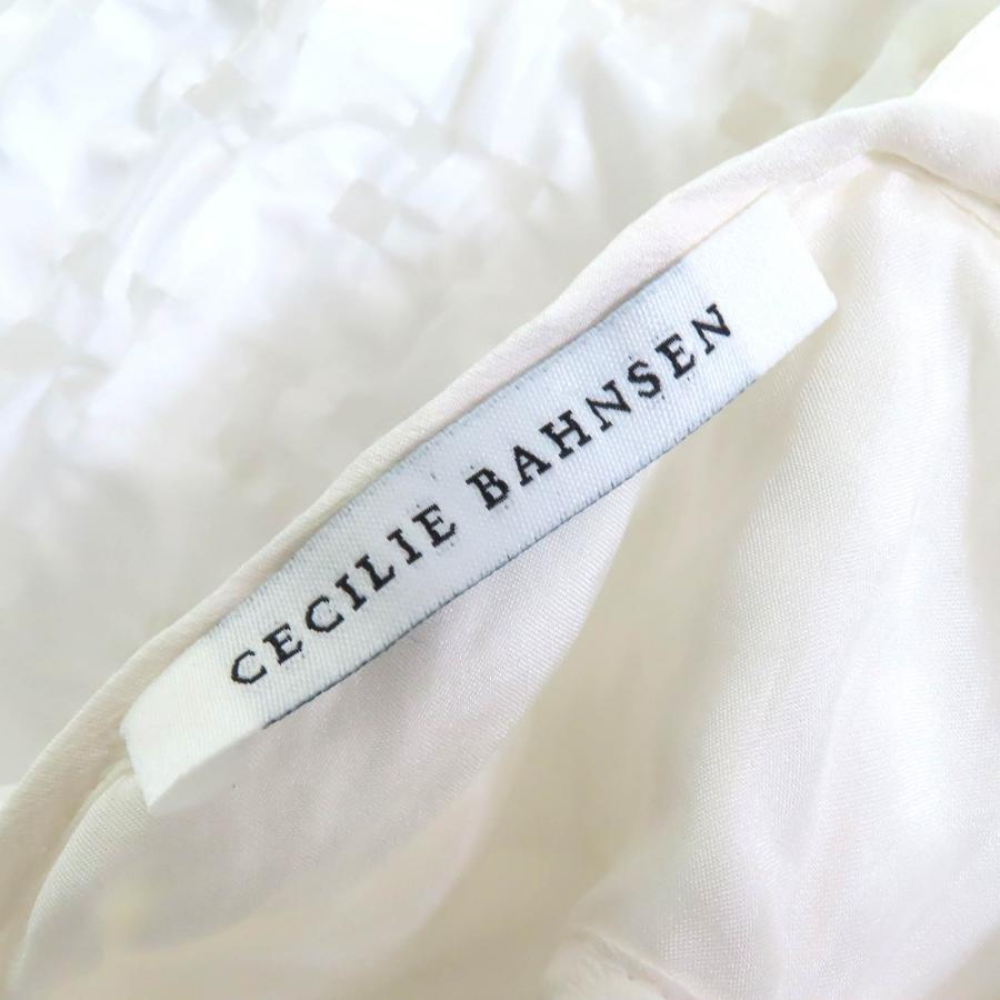 美品△CECILIE BAHNSEN セシリーバンセン J05DL0103 VEGTA BLOUSE 格子