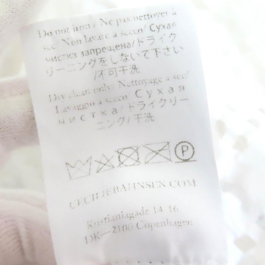 美品△CECILIE BAHNSEN セシリーバンセン J05DL0103 VEGTA BLOUSE 格子柄 パフスリーブ フレア ブラウス ホワイト UK6 日本サイズ約S相当 イタリア製 正規品 レディース 美品△CECILIE BAHNSEN セシリーバンセン J05DL0103 VEGTA BLOUSE 格子