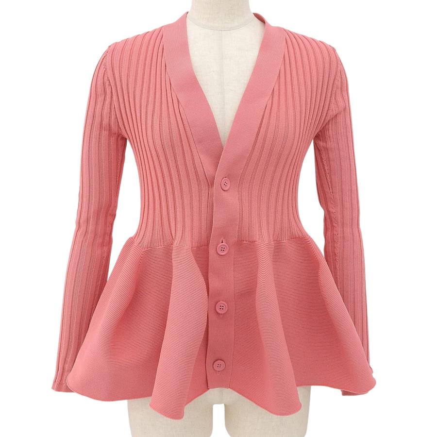 極美品▲CFCL シーエフシーエル CF006KE214RHM Pottery Cardigan ペプラム カーディガン ピンク 1 日本製 正規品 レディース 極美品△CFCL シーエフシーエル CF006KE214RHM Pottery Cardigan