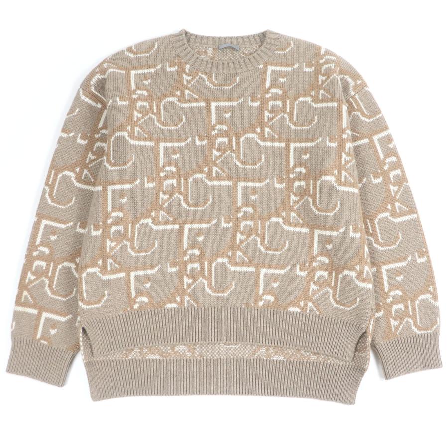 極美品□ディオール オム カクタスジャック トラヴィス・スコット 22AW 283M663AT358 カシミヤ100% 総柄 セーター M イタリア製 正規品 極美品□ディオール オム カクタスジャック トラヴィス・スコット 22AW