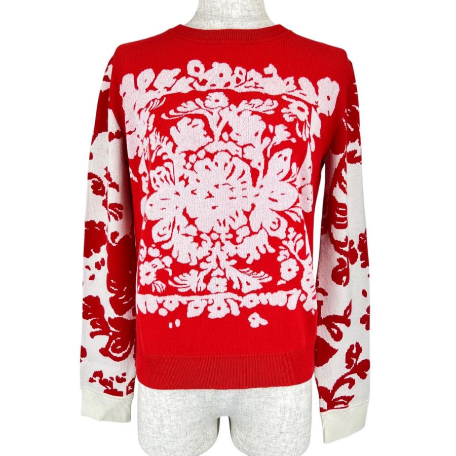 極美品△RED VALENTINO レッドヴァレンティノ フローラル クルーネック