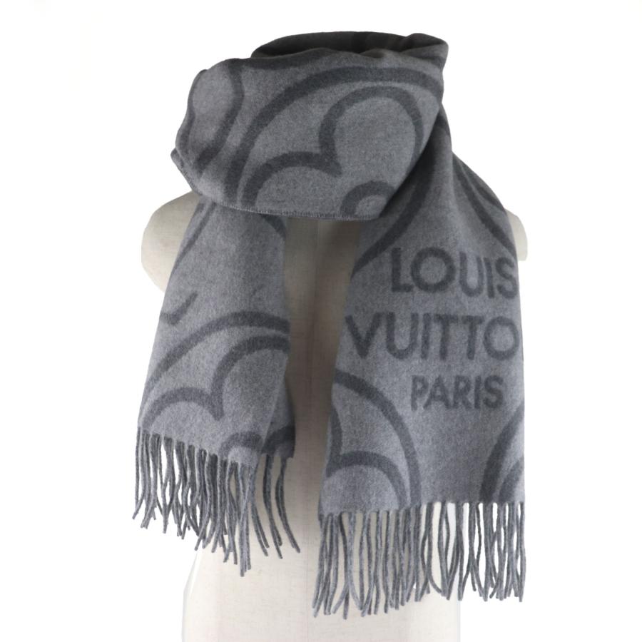 LOUIS VUITTON ウールマフラー グレー　箱付き LOUIS VUITTON ウールマフラー グレー 箱付き 【公式通販】