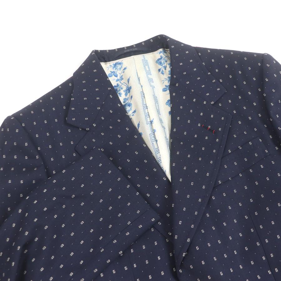 GUCCI 未使用品□GUCCI グッチ DIY 裏シルク100％ Gロゴ 総柄