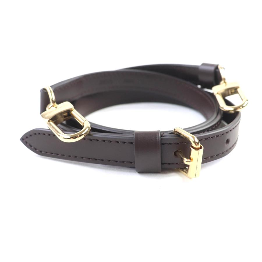 極美品★LOUIS VUITTON ルイヴィトン 2025年製 J00276 ショルダーストラップ レザー ロゴ入り ブラウン 箱・保存袋付き スペイン製 LOUIS VUITTON（ルイ・ヴィトン） 極美品☆LOUIS VUITTON 2025年製