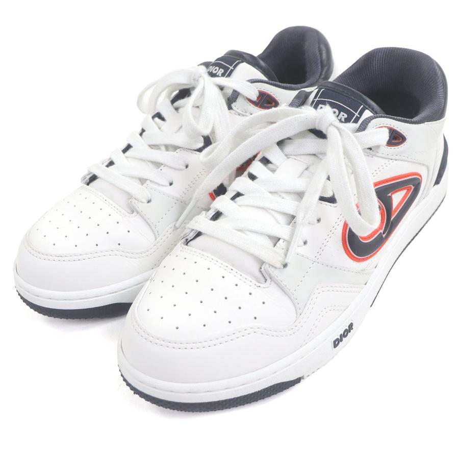 美品□DIOR KAWS ディオール オム カウズ B57 ドリブル レザー CDロゴ