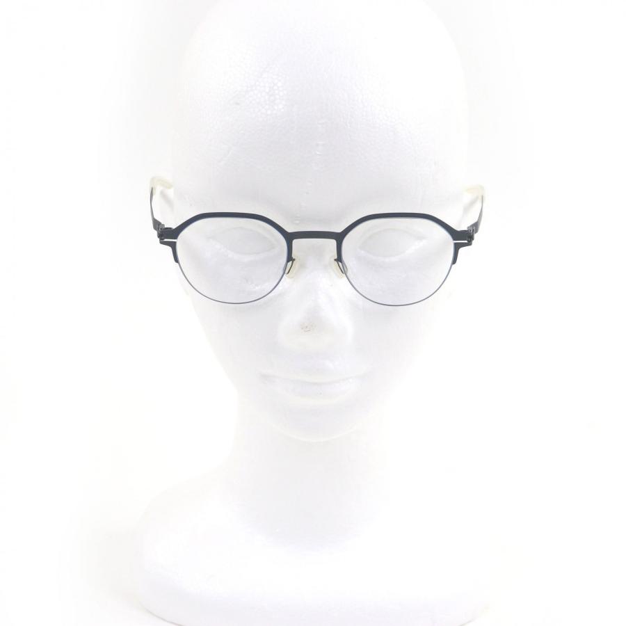 極美品□MYKITA マイキータ C514 DORIAN ハーフリム メガネ 眼鏡 アイウェア メタリックネイビー 45□21-140 箱・ケース付き ドイツ製 メンズ 極美品□MYKITA マイキータ C514 DORIAN ハーフリム メガネ 眼鏡 アイ