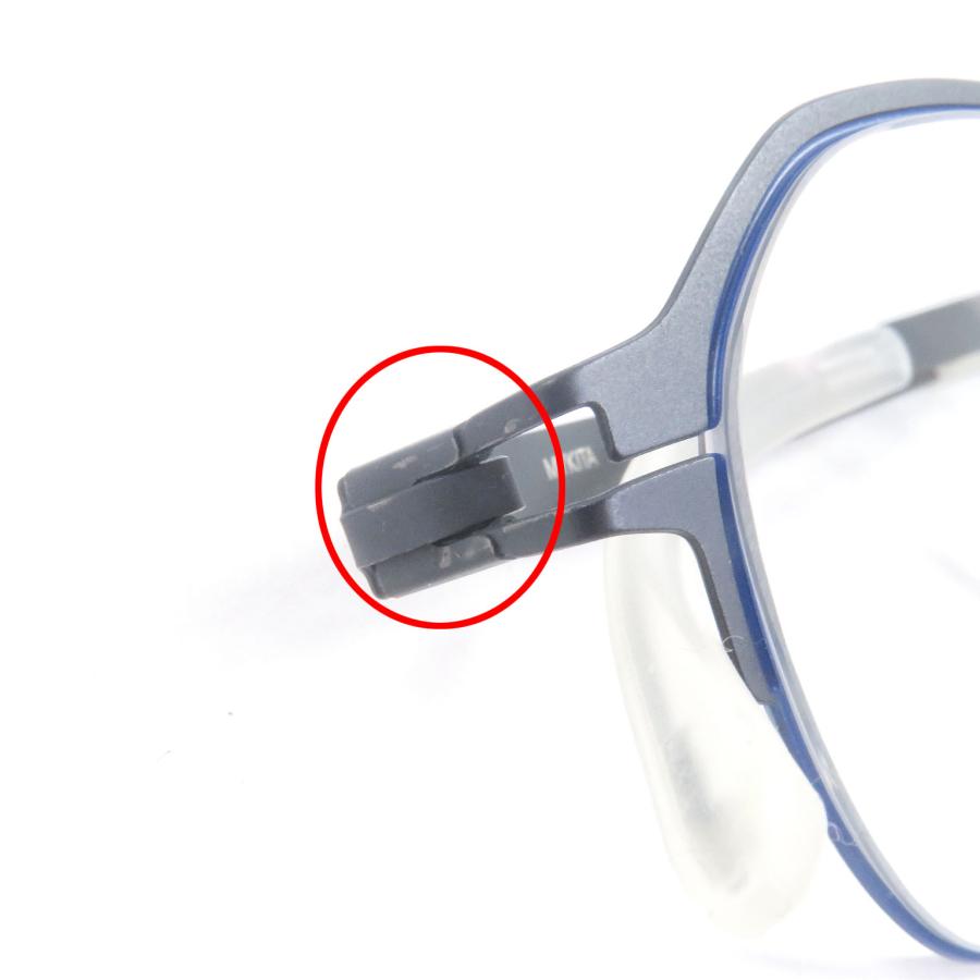 極美品□MYKITA マイキータ C514 DORIAN ハーフリム メガネ 眼鏡 アイウェア メタリックネイビー 45□21-140 箱・ケース付き ドイツ製 メンズ 極美品□MYKITA マイキータ C514 DORIAN ハーフリム メガネ 眼鏡 アイ