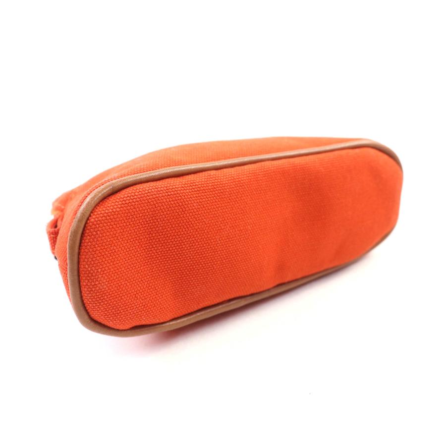 HERMES 極美品☆HERMES エルメス ボリードポーチ ミニミニ コットン100  