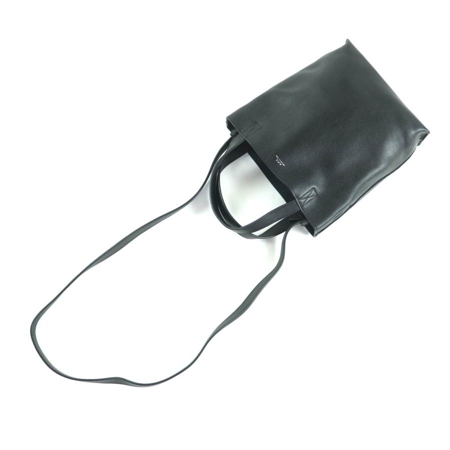 美品★A.P.C. アーペーセー ロゴ入り バケッタレザー 2way ハンドバッグ ショルダーバッグ 鞄 ブラック イタリア製 レディースの画像